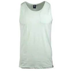 New Debardeur slub uni avec poche malabar Homme Homme Tee Shirt