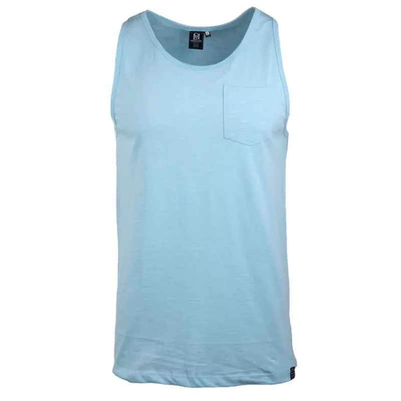 Outlet Debardeur slub uni avec poche malabar Homme Homme Tee Shirt