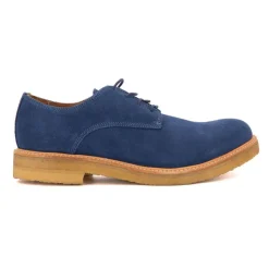 New Derbies bleu cobalt en daim Homme Homme Chaussures De Ville