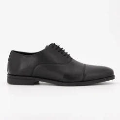 Derbies cuir lisse à lacets couleur unie Homme Homme Chaussures De Ville