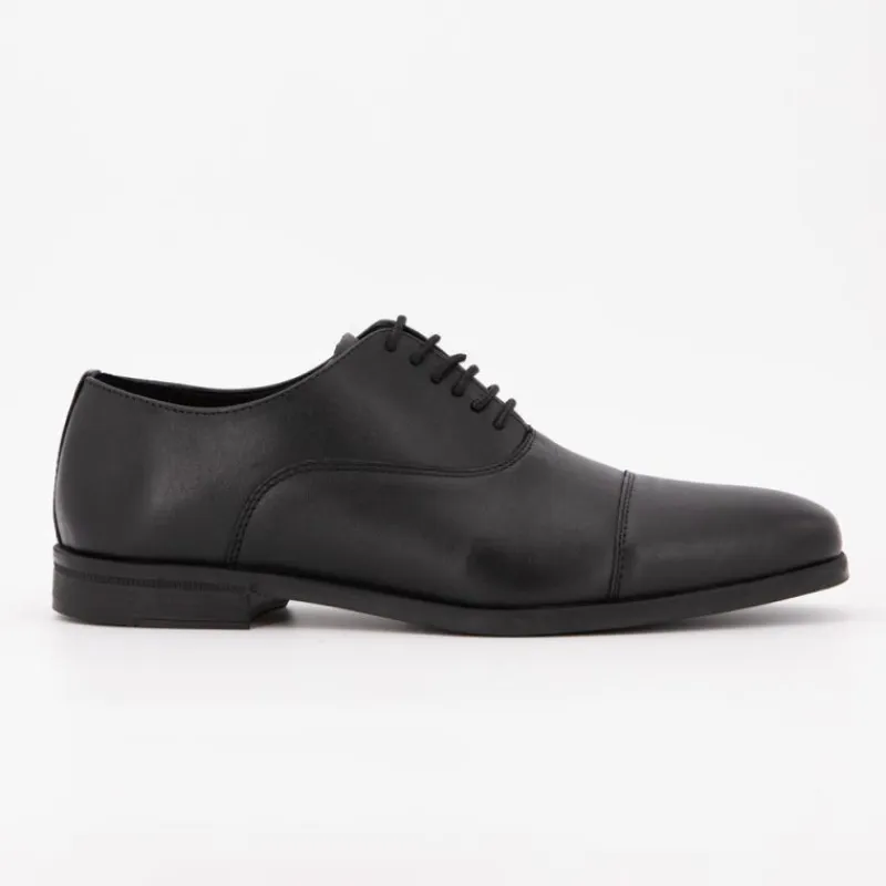 Derbies cuir lisse à lacets couleur unie Homme Homme Chaussures De Ville