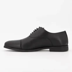 Derbies cuir lisse à lacets couleur unie Homme Homme Chaussures De Ville