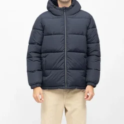 Hot Doudoune à capuche courte zippée Homme Homme Veste, Doudoune, Manteau