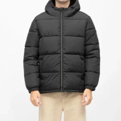 Online Doudoune à capuche courte zippée Homme Homme Veste, Doudoune, Manteau