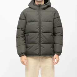 Online Doudoune à capuche courte zippée Homme Homme Veste, Doudoune, Manteau