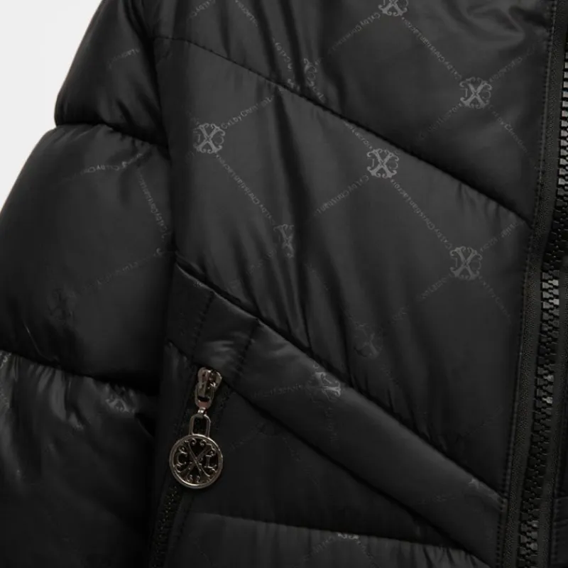 Hot Doudoune avec capuche longue à motif Enfant Enfant Doudoune, Coupe-Vent