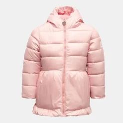 Online Doudoune courte à volants avec capuche Enfant, Bébé Enfant Doudoune, Coupe-Vent