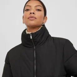 Clearance Doudoune courte avec col montant vitate Femme Femme Veste, Doudoune, Manteau