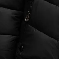 Hot Doudoune courte zippée à capuche fausse fourrure col montant Enfant, Bébé Enfant Doudoune, Coupe-Vent