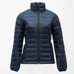 Best Doudoune fine ajustée matelassée poches zippées col cheminée Femme Femme Veste, Doudoune, Manteau