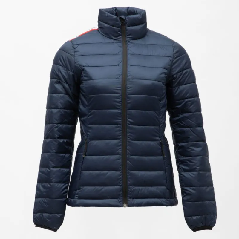 Best Doudoune fine ajustée matelassée poches zippées col cheminée Femme Femme Veste, Doudoune, Manteau