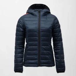 Outlet Doudoune fine couleur unie avec capuche drapeau sur l'épaule Femme Femme Veste, Doudoune, Manteau