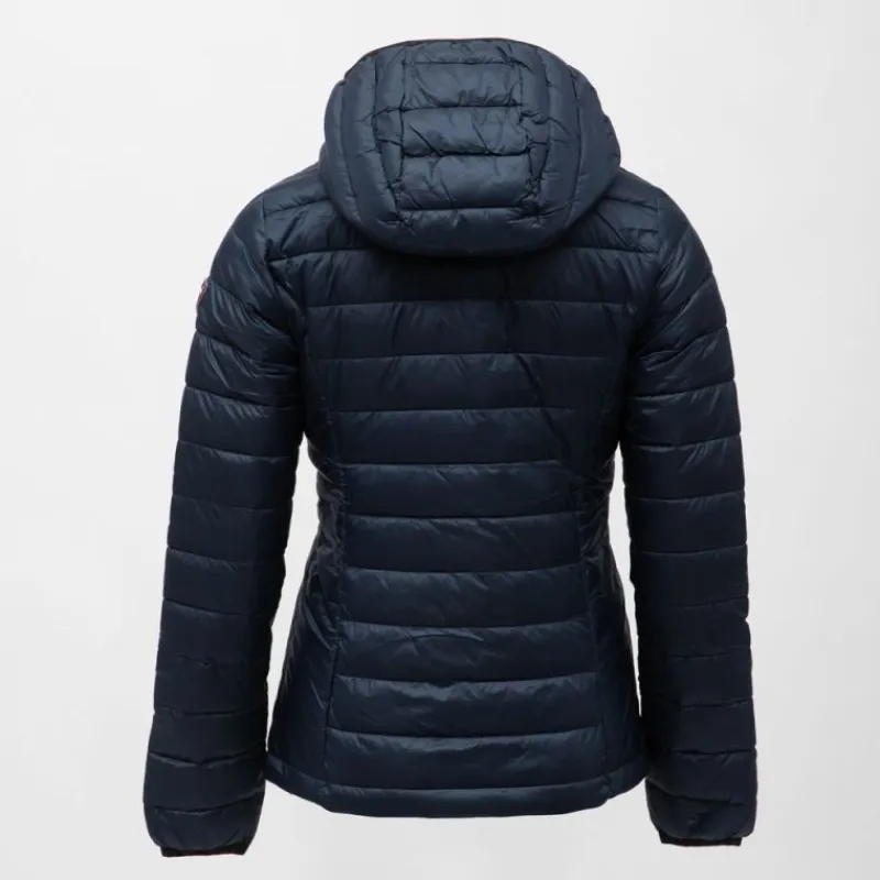 Outlet Doudoune fine couleur unie avec capuche drapeau sur l'épaule Femme Femme Veste, Doudoune, Manteau