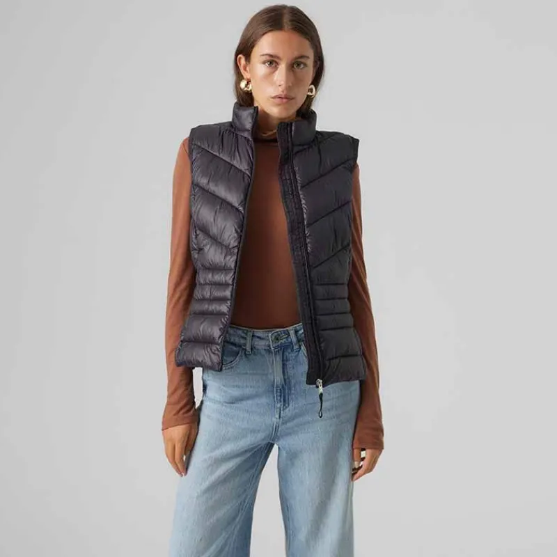 Best Doudoune gilet sans manches zippée femme Femme Veste, Doudoune, Manteau