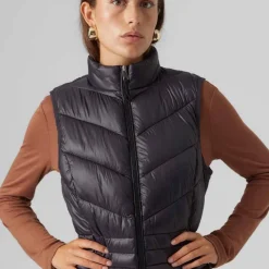 Best Doudoune gilet sans manches zippée femme Femme Veste, Doudoune, Manteau