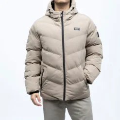 New Doudoune interest zip noir avec capuche Homme Homme Veste, Doudoune, Manteau