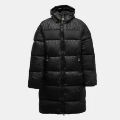 Online Doudoune longue avec capuche à poches zippées Enfant Enfant Doudoune, Coupe-Vent