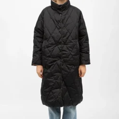 Best Doudoune matelassée à boutons mi longue nora col montant Femme Femme Veste, Doudoune, Manteau