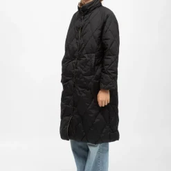 Best Doudoune matelassée à boutons mi longue nora col montant Femme Femme Veste, Doudoune, Manteau