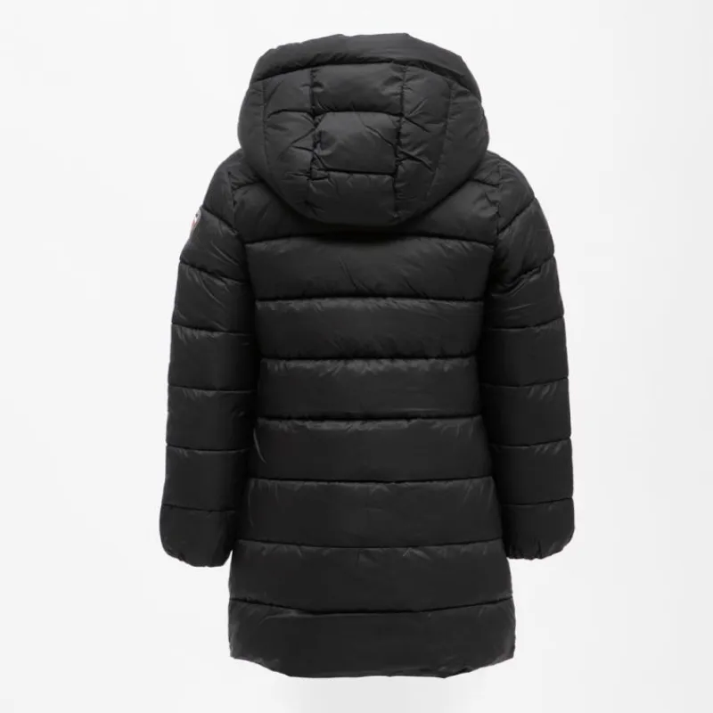 Sale Doudoune matelassée col montant avec capuche couleur unie Enfant, Bébé Enfant Doudoune, Coupe-Vent