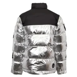 Hot Doudoune patches métallisés Homme Homme Veste, Doudoune, Manteau