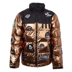 Sale Doudoune patches métallisés Homme Homme Veste, Doudoune, Manteau