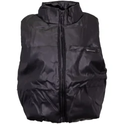 Outlet Doudoune sans manche similicuir zippée col montant Fille Enfant Doudoune, Coupe-Vent