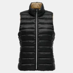 Outlet Doudoune sans manches col montant zippée Femme Femme Veste, Doudoune, Manteau