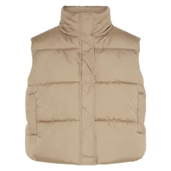 New Doudoune sans manches courte col cheminée Femme Femme Veste, Doudoune, Manteau