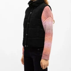 Clearance Doudoune sans manches rayia black col montant Femme Femme Veste, Doudoune, Manteau