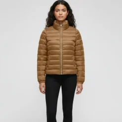 Discount Doudoune zippée col montant à longues manches Femme Femme Veste, Doudoune, Manteau