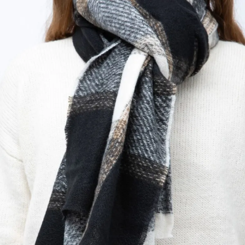 Echarpe à carreaux 70x200cm Mixte Femme Écharpe, Foulard, Chèche|Écharpe, Foulard