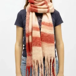 Hot Echarpe à franges douce à carreaux assorti laine 40x210 cm Femme Femme Écharpe, Foulard