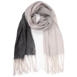 Echarpe avec franges tricolore en laine 50x200 cm Femme Femme Écharpe, Foulard