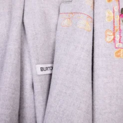 Outlet Echarpe brodé à fleurs Lindsay vert 70x180cm Mixte Femme Écharpe, Foulard