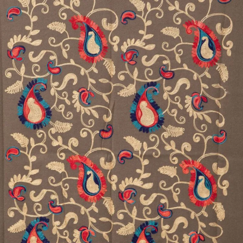 Echarpe brodée avec motif cachemire 70x185cm Femme Femme Écharpe, Foulard