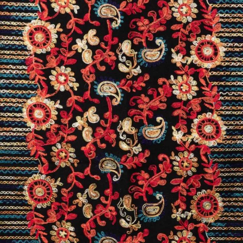 Sale Echarpe broderie colorée70x185cm Femme Femme Écharpe, Foulard