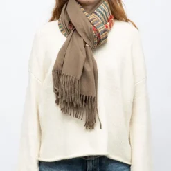 Discount Echarpe broderie colorée70x185cm Femme Femme Écharpe, Foulard