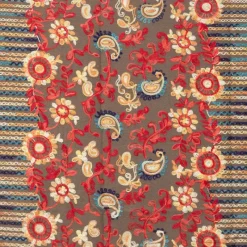 Discount Echarpe broderie colorée70x185cm Femme Femme Écharpe, Foulard