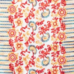 Discount Echarpe broderie colorée70x185cm Femme Femme Écharpe, Foulard