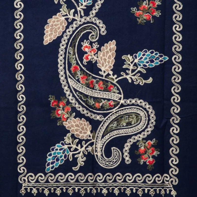 Clearance Echarpe douce avec broderie 70x185cm Femme Femme Écharpe, Foulard