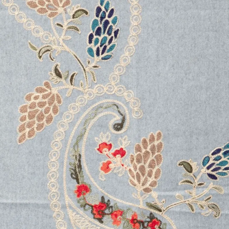 Online Echarpe douce avec broderie 70x185cm Femme Femme Écharpe, Foulard