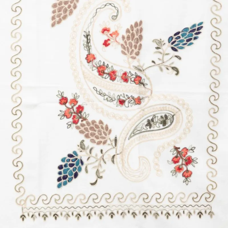 Online Echarpe douce avec broderie 70x185cm Femme Femme Écharpe, Foulard