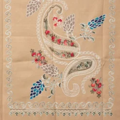 New Echarpe douce avec broderie 70x185cm Femme Femme Écharpe, Foulard