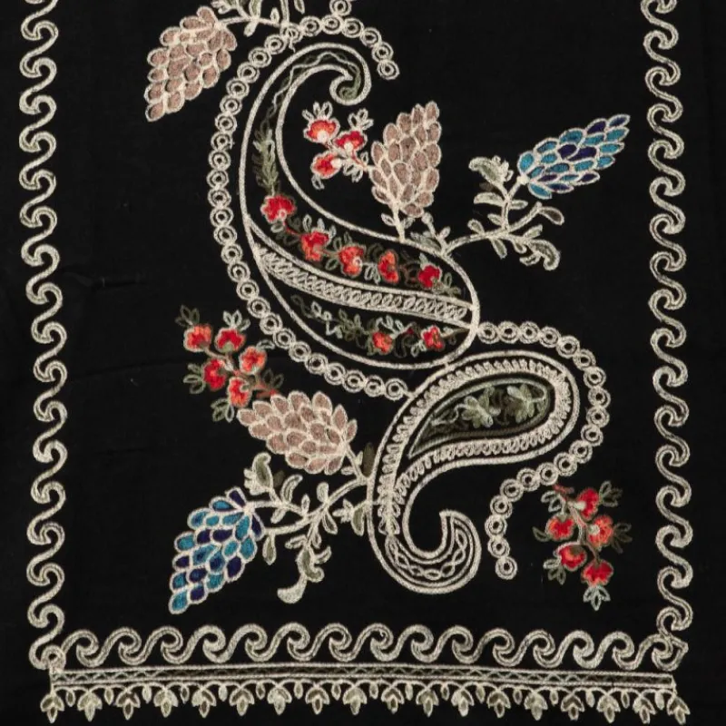 Hot Echarpe douce avec broderie 70x185cm Femme Femme Écharpe, Foulard