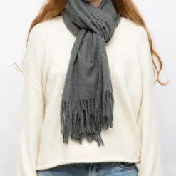 Best Echarpe douce couleur unie 65x180cm Femme Femme Écharpe, Foulard