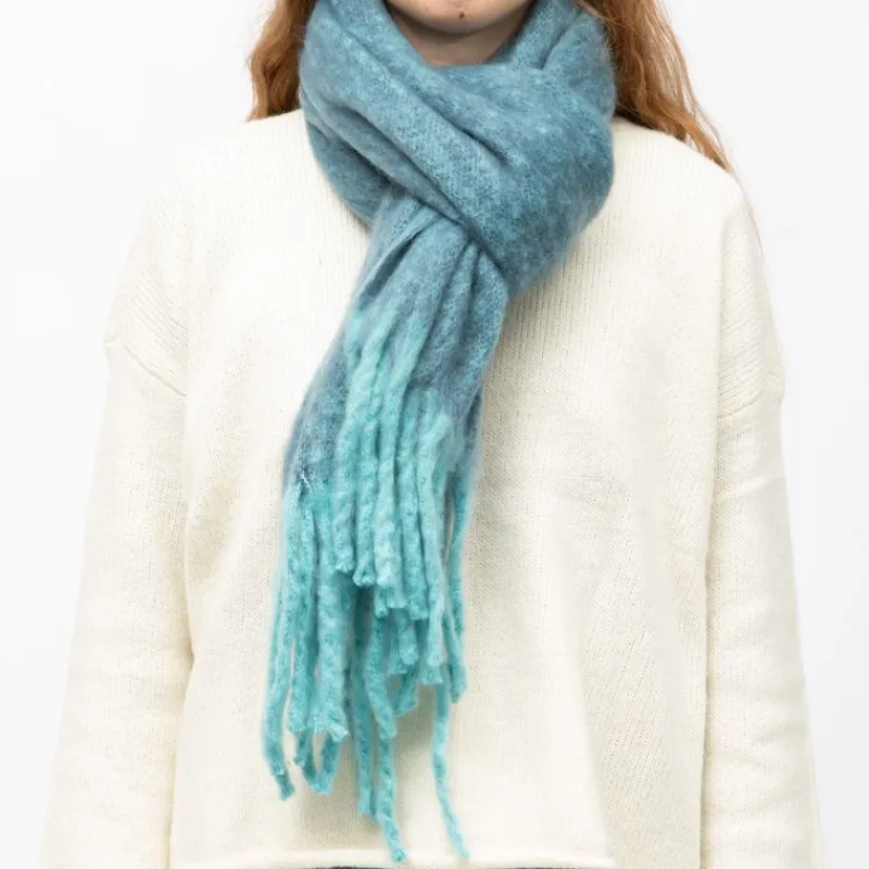 Echarpe douce épaisse tissu chiné 50x180cm bi color Mixte Femme Écharpe, Foulard|Écharpe, Foulard, Chèche