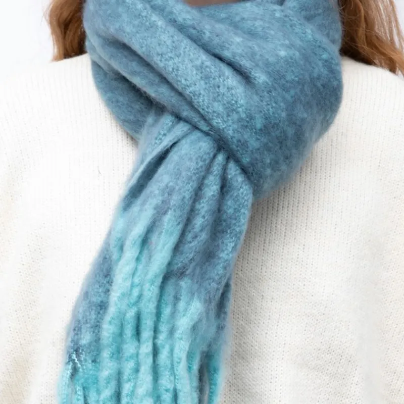 Echarpe douce épaisse tissu chiné 50x180cm bi color Mixte Femme Écharpe, Foulard|Écharpe, Foulard, Chèche