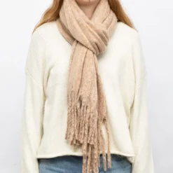 Clearance Echarpe gris chine rose 50*195cm man-ff-252631 Femme Femme Écharpe, Foulard