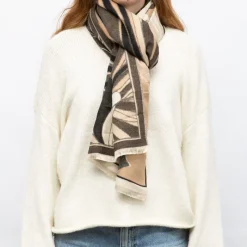 Hot Echarpe imprimé paysage jaquard 90x180cm Femme Femme Écharpe, Foulard